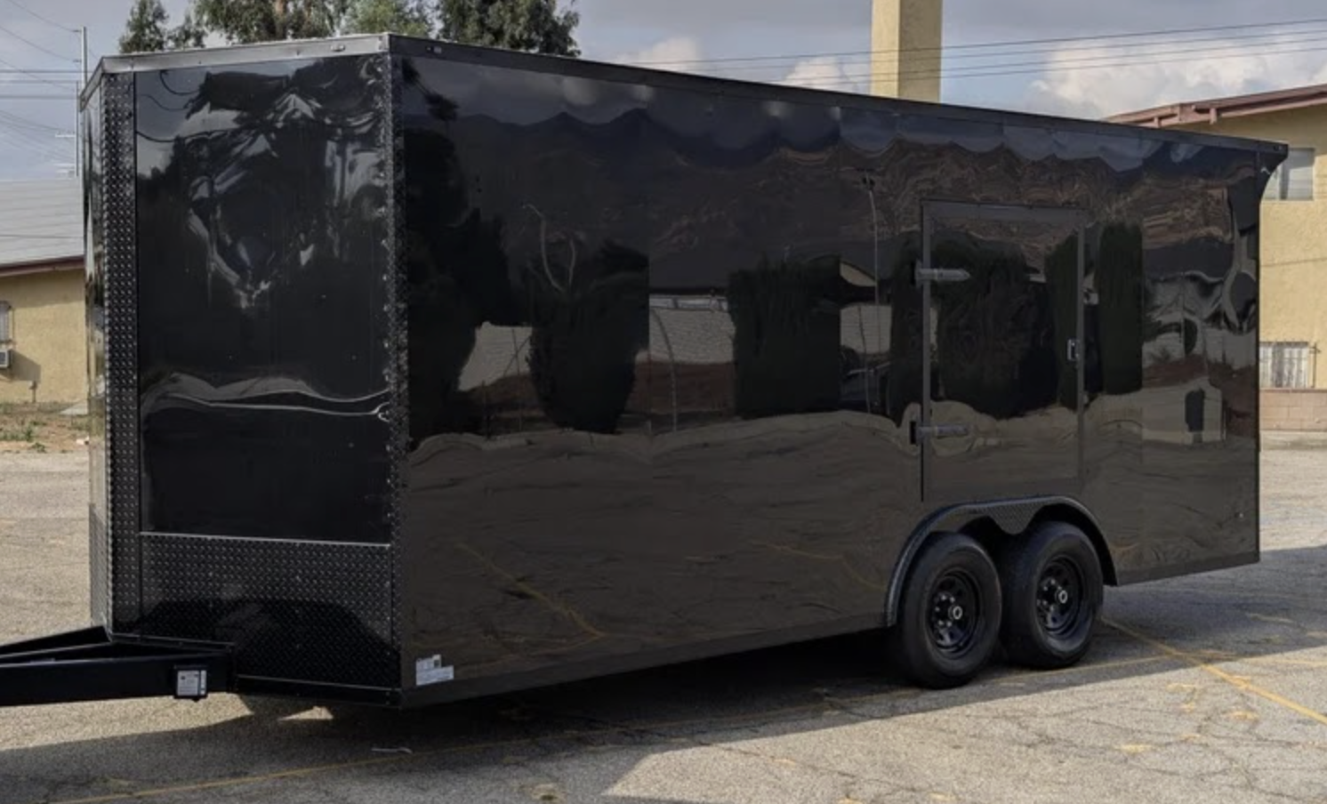 20ft enclosed trailer - weatherproof storage solution from 210 Trailer Rentals